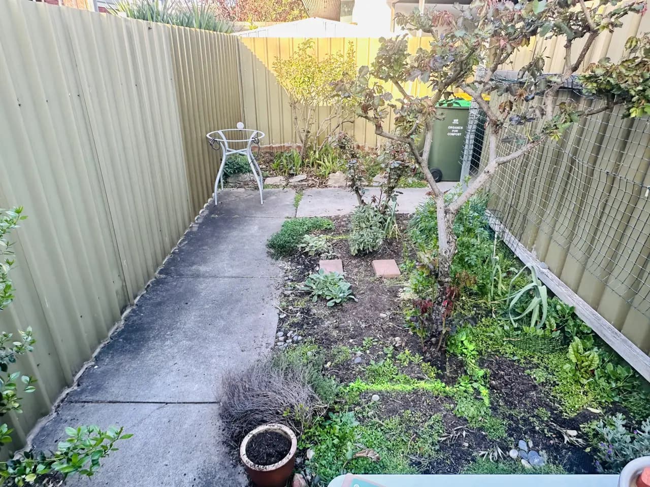 Before: custom raised garden beds in Norwood, Adelaide